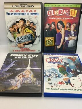 Assorted DVD Movie Bundle - Multiple Titles (Black, White, Blue)